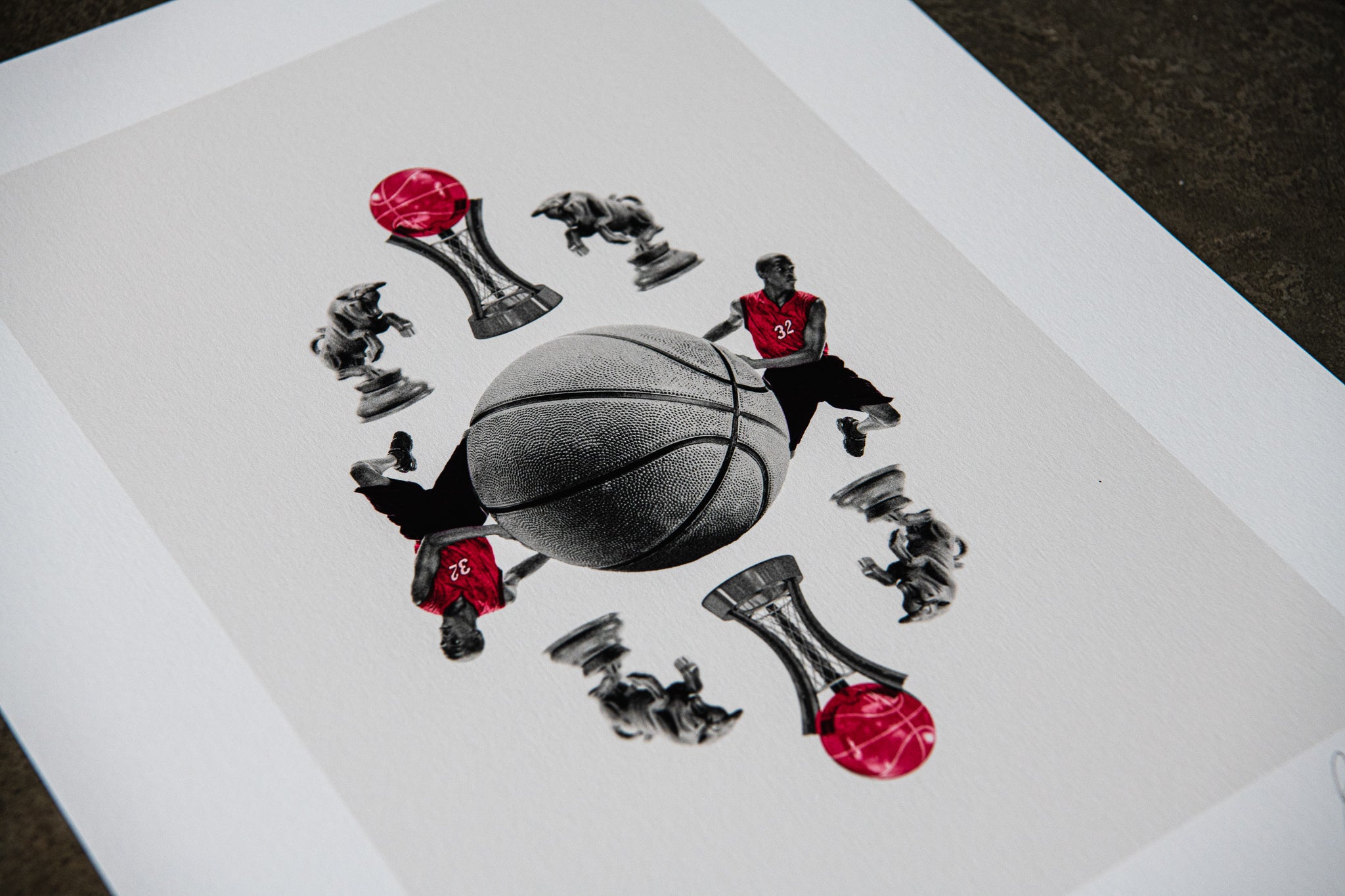 "Chicago Bulls" - Collage Art Giclee Print